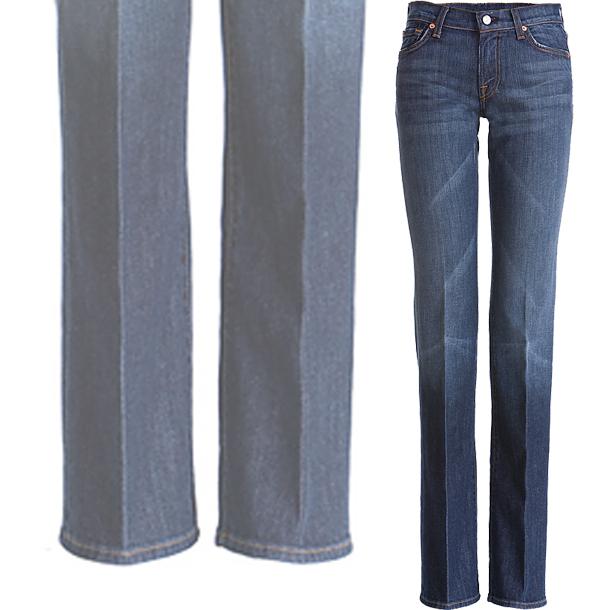 Пальці від джинсових штанів без кишень, вони роблять ваш прикладом ще більш плоским