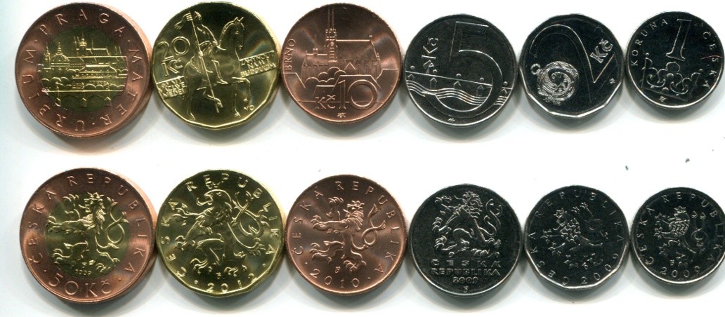 Сучасні монети представлені в трьох кольорах: сріблястому, золотом і мідному